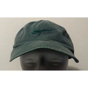 Nike Running Hat Green Zipper Strap Nike Cap